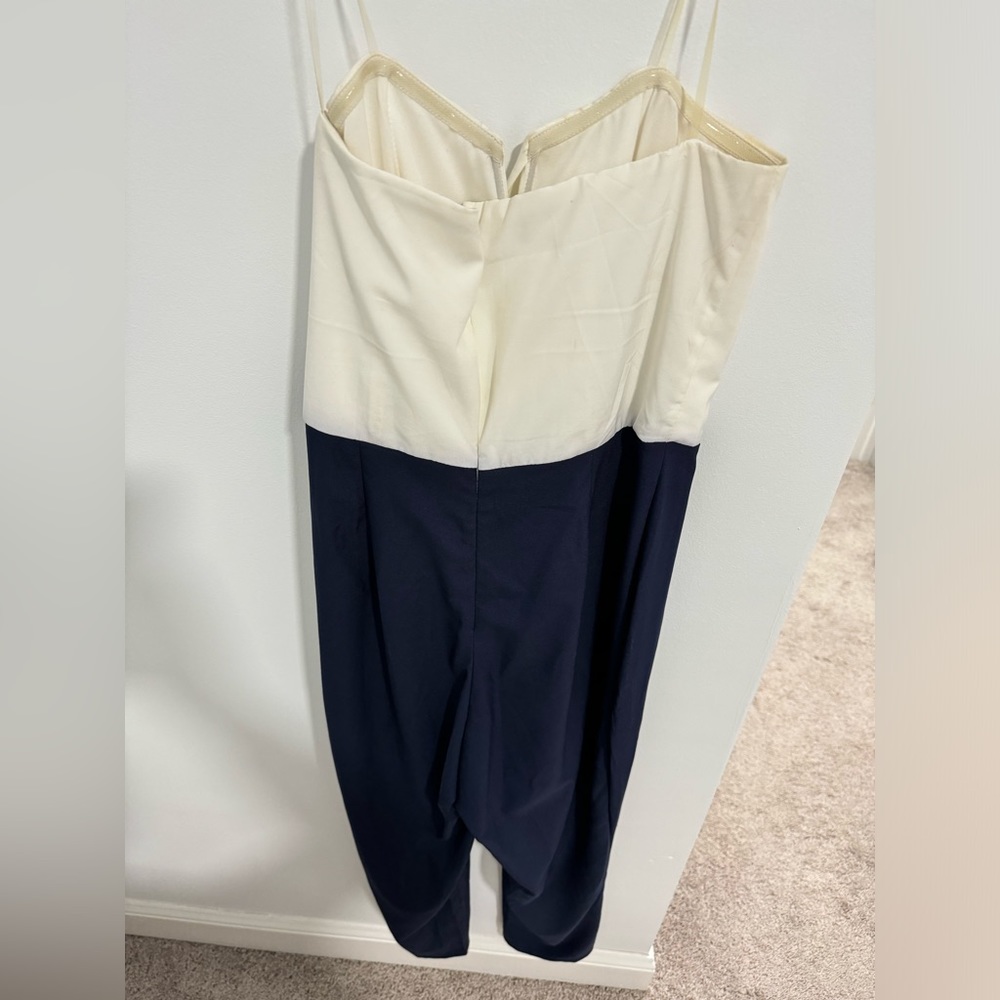 Navy & White Jumpsuit - Picture 5 of 7